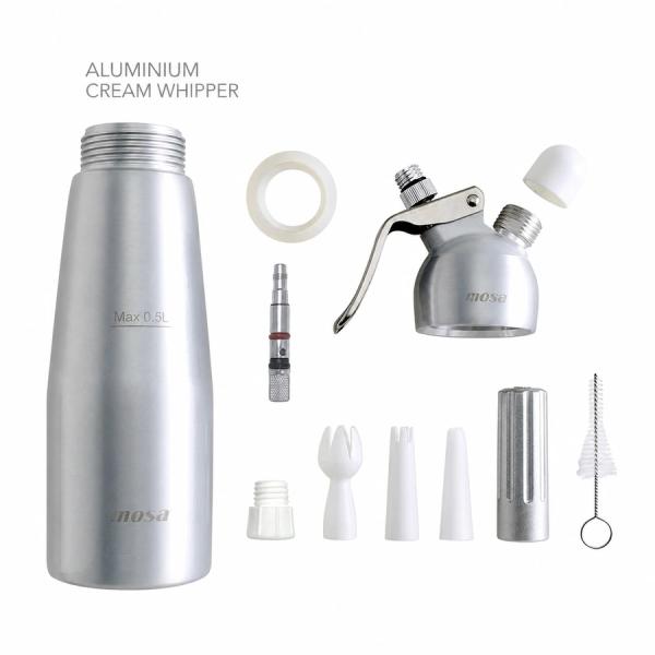 Bình xịt kem Mosa Nhôm Aluminium 0.5L