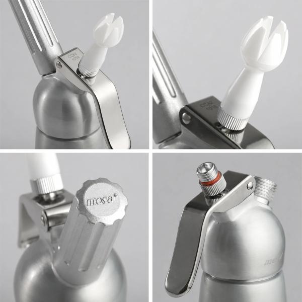 Bình xịt kem Mosa Nhôm Aluminium 0.5L